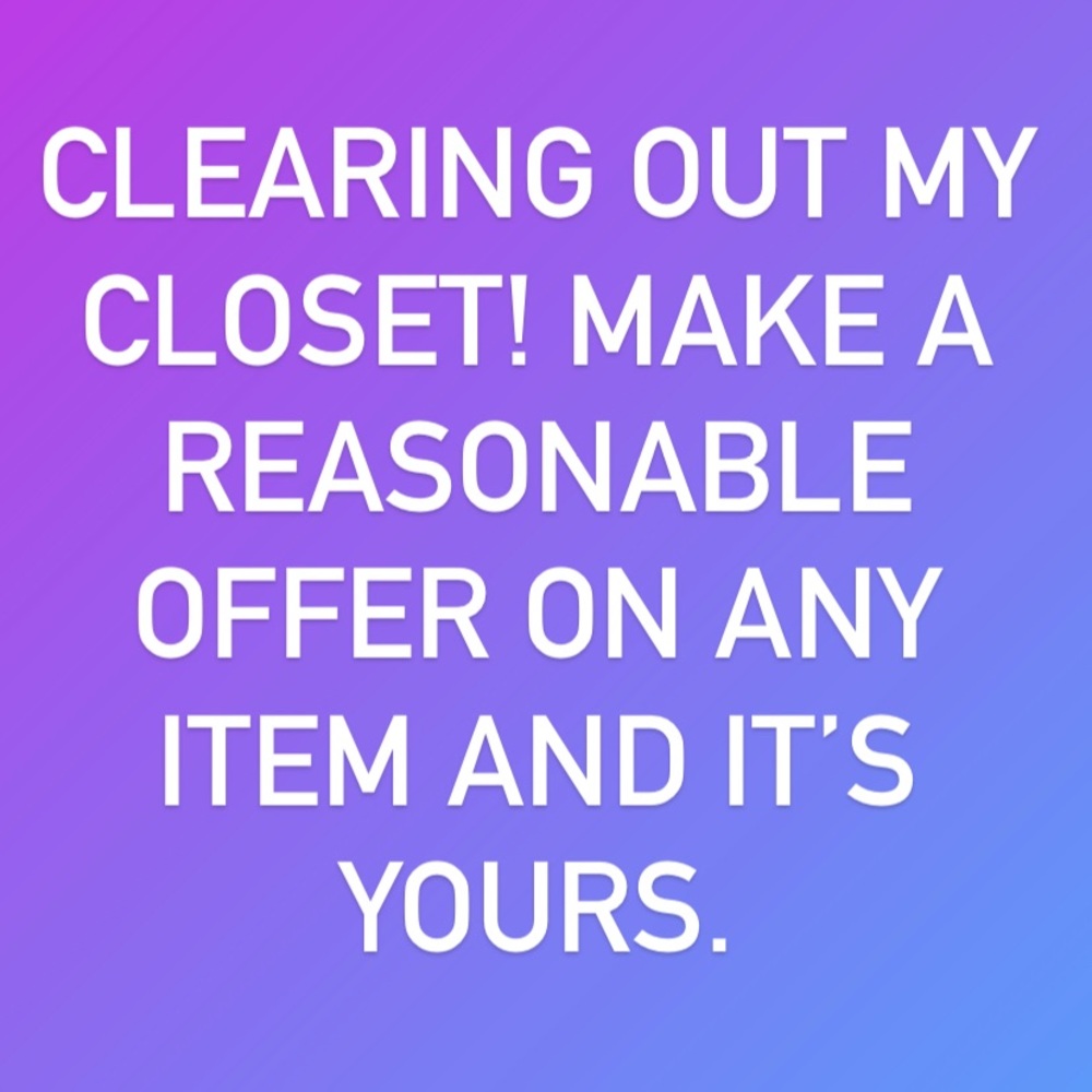 Closet clear out